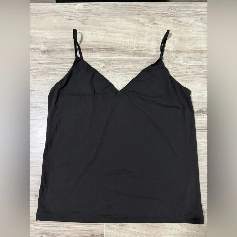 White House Black Market Black Spaghetti-Strap Cami - Picture 3 of 6